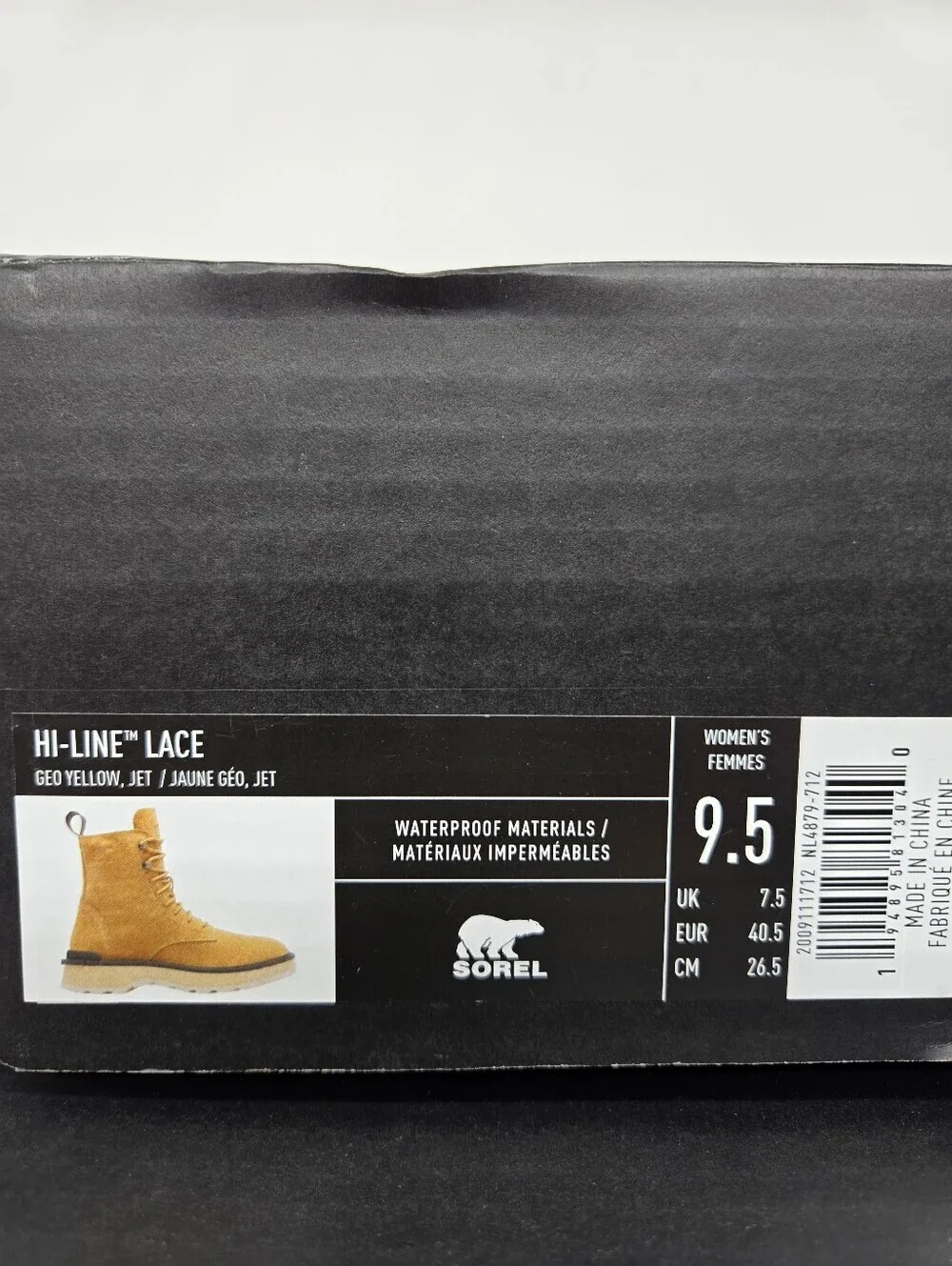 Sorel Women's Hi-line™ Lace Boot Waterproof Shoes Size 9.5 New